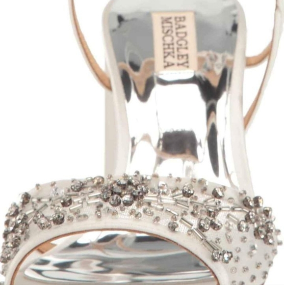 Bradley Mischka Size 10 Off White Shoes - Picture 2 of 4